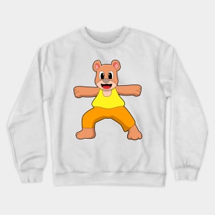 Bear at Yoga in Standing Crewneck Sweatshirt